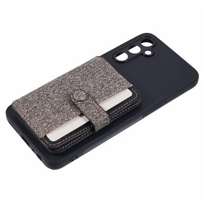For Samsung Galaxy A05s 4G Phone Case Adhesive Card Bag Color Matching with Kickstand