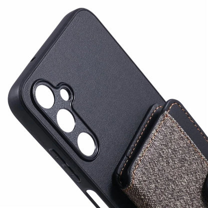For Samsung Galaxy A05s 4G Phone Case Adhesive Card Bag Color Matching with Kickstand