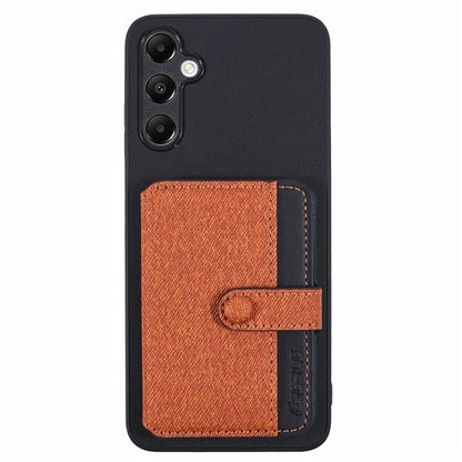 For Samsung Galaxy A05s 4G Phone Case Adhesive Card Bag Color Matching with Kickstand