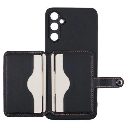 For Samsung Galaxy A05s 4G Phone Case Adhesive Card Bag Color Matching with Kickstand