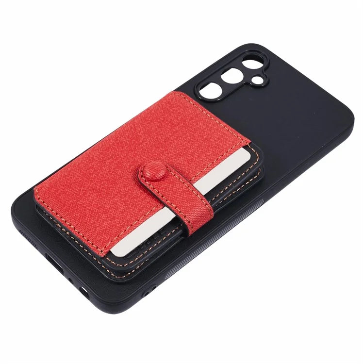 For Samsung Galaxy A05s 4G Phone Case Adhesive Card Bag Color Matching with Kickstand