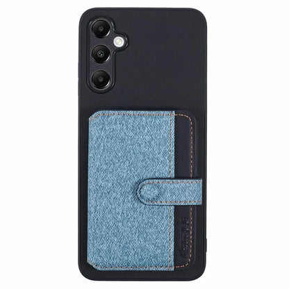 For Samsung Galaxy A05s 4G Phone Case Adhesive Card Bag Color Matching with Kickstand