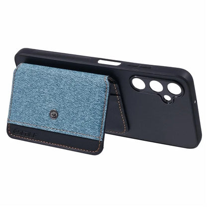 For Samsung Galaxy A05s 4G Phone Case Adhesive Card Bag Color Matching with Kickstand