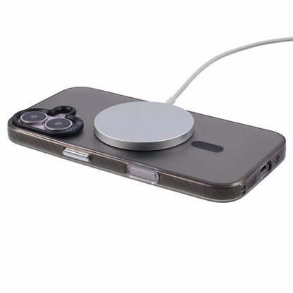 For iPhone 16 Plus Case Compatible with MagSafe Laser Effect TPU+Acrylic Phone Cover