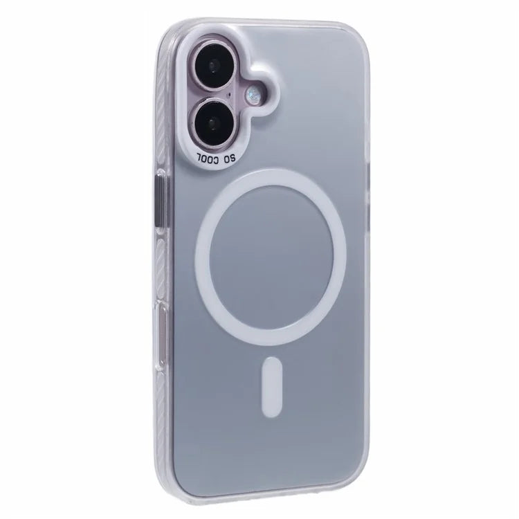For iPhone 16 Plus Case Compatible with MagSafe Laser Effect TPU+Acrylic Phone Cover