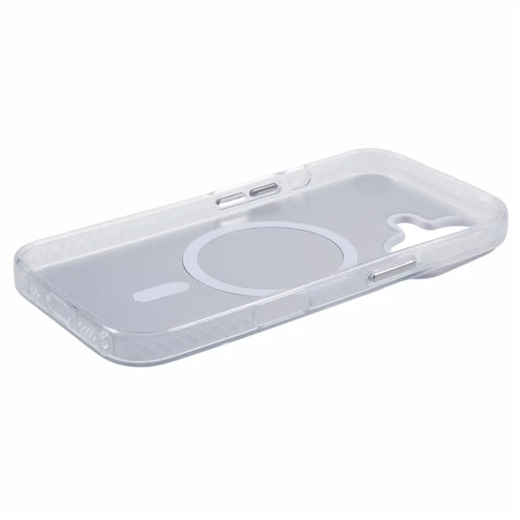 For iPhone 16 Plus Case Compatible with MagSafe Laser Effect TPU+Acrylic Phone Cover