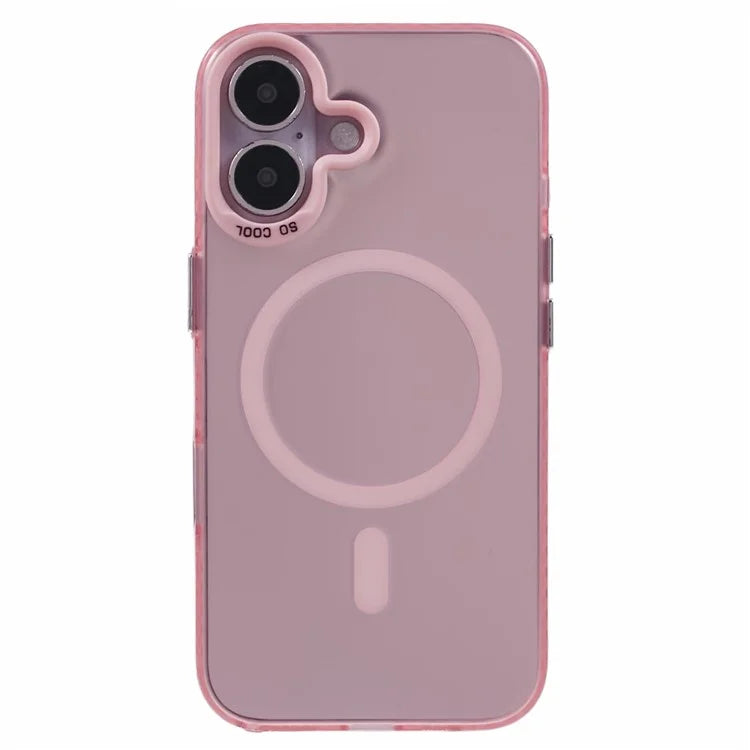 For iPhone 16 Plus Case Compatible with MagSafe Laser Effect TPU+Acrylic Phone Cover