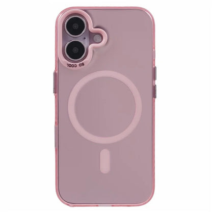For iPhone 16 Plus Case Compatible with MagSafe Laser Effect TPU+Acrylic Phone Cover
