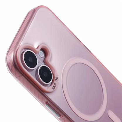 For iPhone 16 Plus Case Compatible with MagSafe Laser Effect TPU+Acrylic Phone Cover