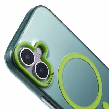 For iPhone 16 Plus Case Compatible with MagSafe Laser Effect TPU+Acrylic Phone Cover