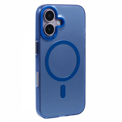 For iPhone 16 Plus Case Compatible with MagSafe Laser Effect TPU+Acrylic Phone Cover