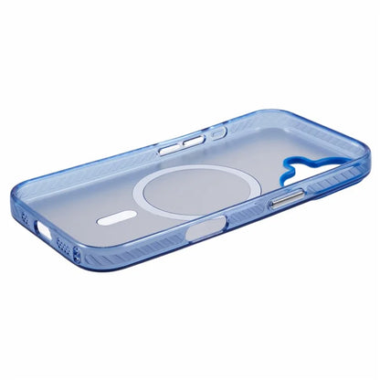 For iPhone 16 Plus Case Compatible with MagSafe Laser Effect TPU+Acrylic Phone Cover
