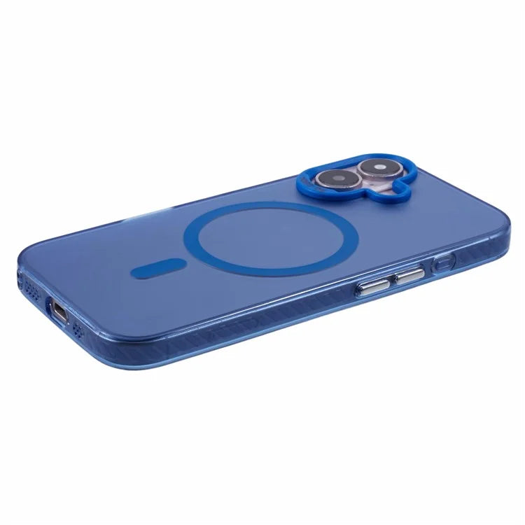 For iPhone 16 Plus Case Compatible with MagSafe Laser Effect TPU+Acrylic Phone Cover