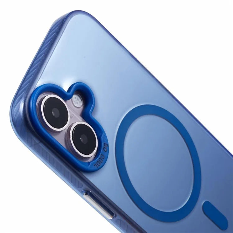 For iPhone 16 Plus Case Compatible with MagSafe Laser Effect TPU+Acrylic Phone Cover