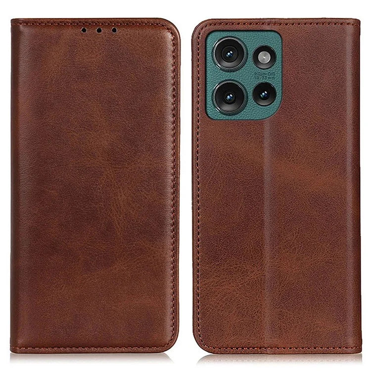 For Motorola Edge 50 5G Case Split Leather Flip Wallet Phone Cover