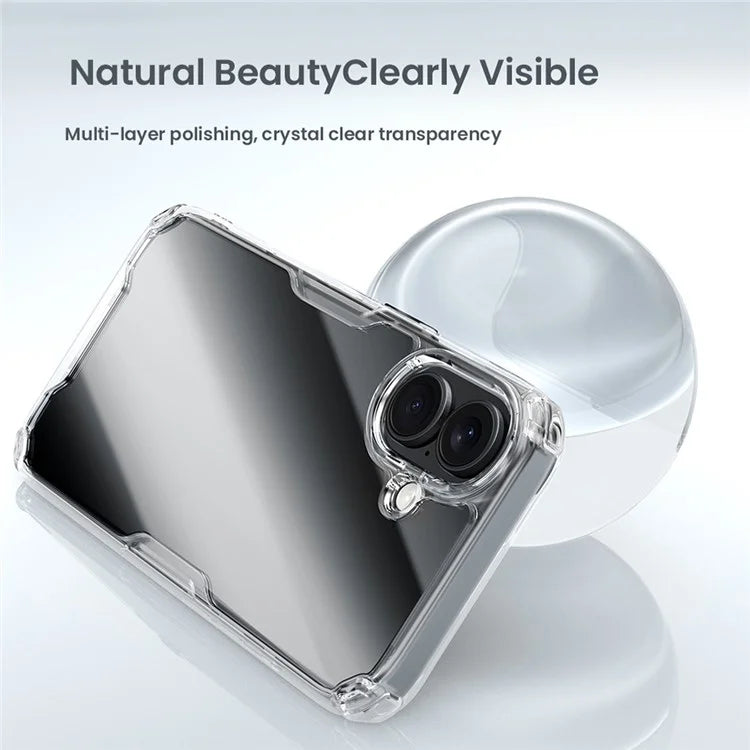 NILLKIN Pro Series for iPhone 16 Plus Case TPU+PC Ultra Clear Phone Case