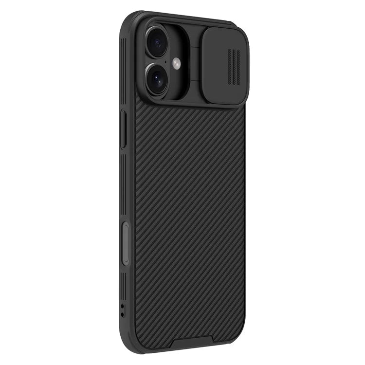 NILLKIN Camshield Pro for iPhone 16 Pro Case Compatible with MagSafe TPU+PC Phone Cover with Slider Camera - Black