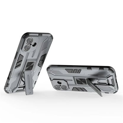 For iPhone 16 Plus Case PC + TPU Shockproof Phone Cover with Kickstand