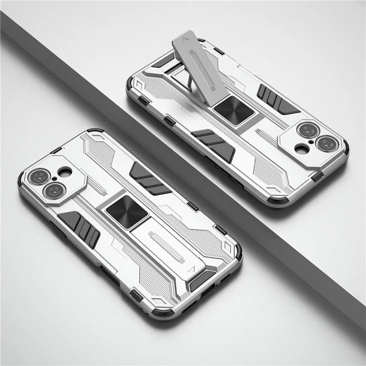 For iPhone 16 Plus Case PC + TPU Shockproof Phone Cover with Kickstand