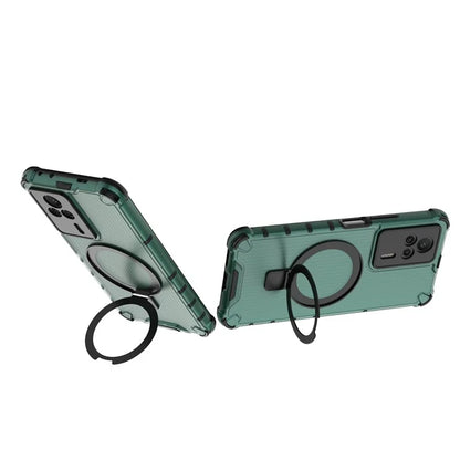 For Xiaomi Redmi K60E 5G Case with Kickstand PC+TPU Phone Cover Compatible with MagSafe