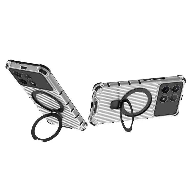 Phone Case For Xiaomi Poco F6 Pro 5G  /  Redmi K70 5G  /  Redmi K70 Pro 5G with Kickstand PC+TPU Phone Cover Compatible with MagSafe