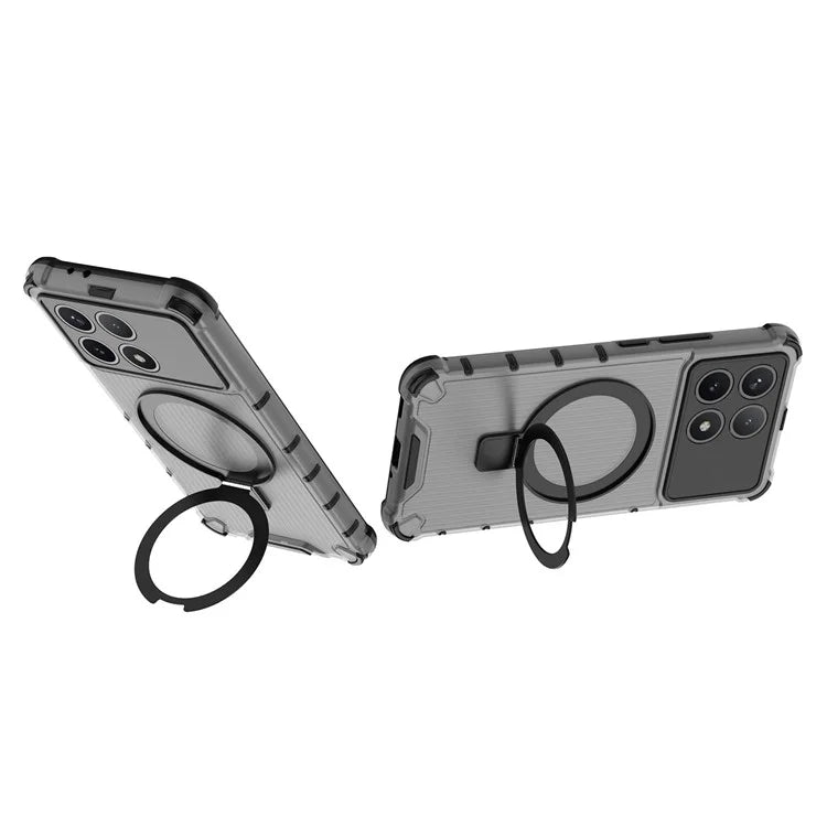 Phone Case For Xiaomi Poco F6 Pro 5G  /  Redmi K70 5G  /  Redmi K70 Pro 5G with Kickstand PC+TPU Phone Cover Compatible with MagSafe