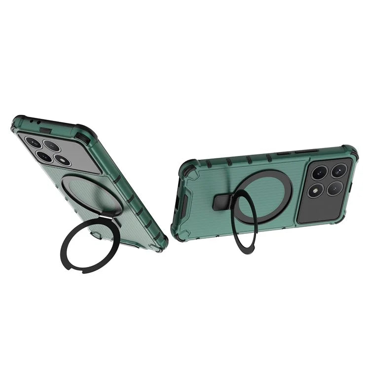 Phone Case For Xiaomi Poco F6 Pro 5G  /  Redmi K70 5G  /  Redmi K70 Pro 5G with Kickstand PC+TPU Phone Cover Compatible with MagSafe