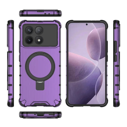 Phone Case For Xiaomi Poco F6 Pro 5G  /  Redmi K70 5G  /  Redmi K70 Pro 5G with Kickstand PC+TPU Phone Cover Compatible with MagSafe