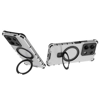 For Xiaomi Redmi Note 13 5G Case with Kickstand PC+TPU Phone Cover Compatible with MagSafe