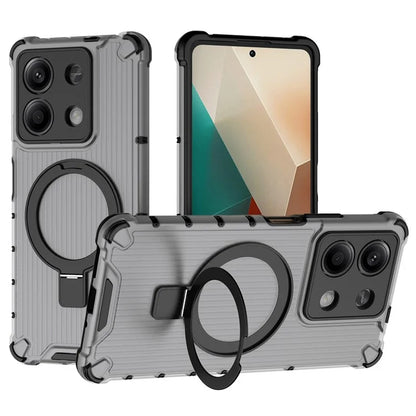 For Xiaomi Redmi Note 13 5G Case with Kickstand PC+TPU Phone Cover Compatible with MagSafe