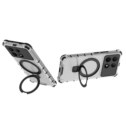 For Xiaomi Redmi K70E 5G  /  Poco X6 Pro 5G Case with Kickstand PC+TPU Phone Cover Compatible with MagSafe