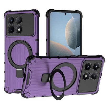For Xiaomi Redmi K70E 5G  /  Poco X6 Pro 5G Case with Kickstand PC+TPU Phone Cover Compatible with MagSafe