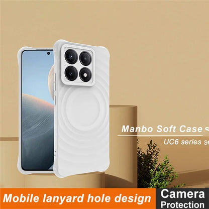 IMAK UC-6 Series for Xiaomi 14T Pro Case Water Drop Texture Anti-Skid Matte TPU Cover