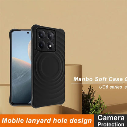 IMAK UC-6 Series for Xiaomi 14T Pro Case Water Drop Texture Anti-Skid Matte TPU Cover