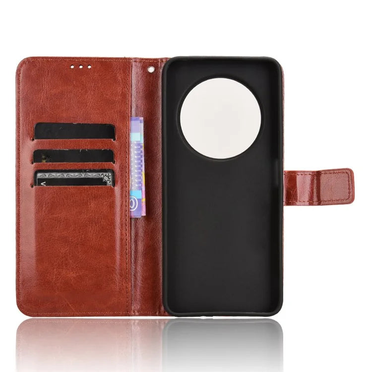 For Xiaomi Redmi 14C 4G Case Crazy Horse Texture PU Leather Phone Wallet Cover