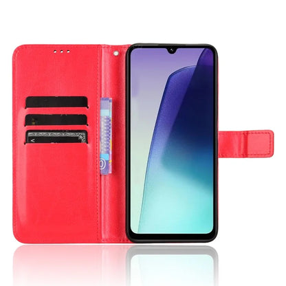 For Xiaomi Redmi 14C 4G Case Crazy Horse Texture PU Leather Phone Wallet Cover