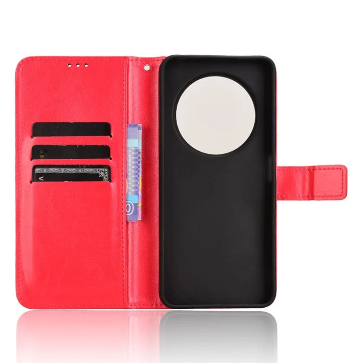For Xiaomi Redmi 14C 4G Case Crazy Horse Texture PU Leather Phone Wallet Cover