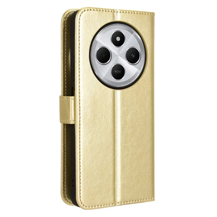 For Xiaomi Redmi 14C 4G Case Crazy Horse Texture PU Leather Phone Wallet Cover