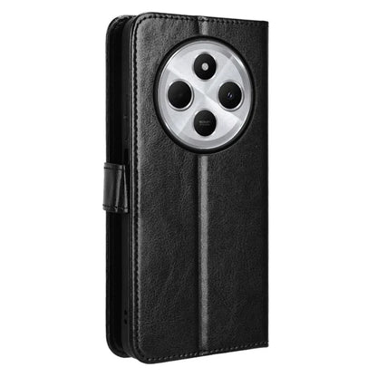 For Xiaomi Redmi 14C 4G Case Crazy Horse Texture PU Leather Phone Wallet Cover