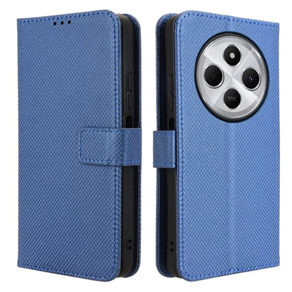 For Xiaomi Redmi 14C 4G Case PU Leather Diamond Texture Wallet Phone Cover