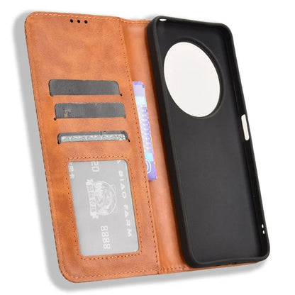 For Xiaomi Redmi 14C 4G Leather Case Wallet Stand Retro Texture Phone Cover