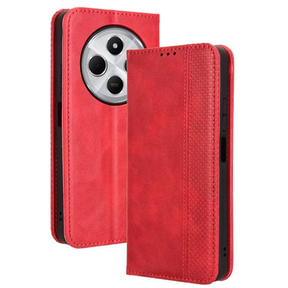 For Xiaomi Redmi 14C 4G Leather Case Wallet Stand Retro Texture Phone Cover