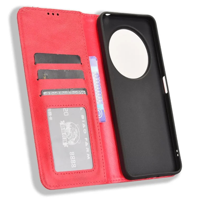 For Xiaomi Redmi 14C 4G Leather Case Wallet Stand Retro Texture Phone Cover