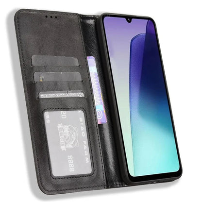 For Xiaomi Redmi 14C 4G Leather Case Wallet Stand Retro Texture Phone Cover