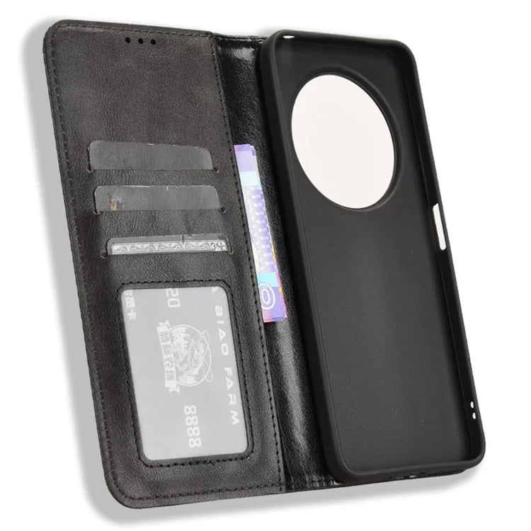 For Xiaomi Redmi 14C 4G Leather Case Wallet Stand Retro Texture Phone Cover