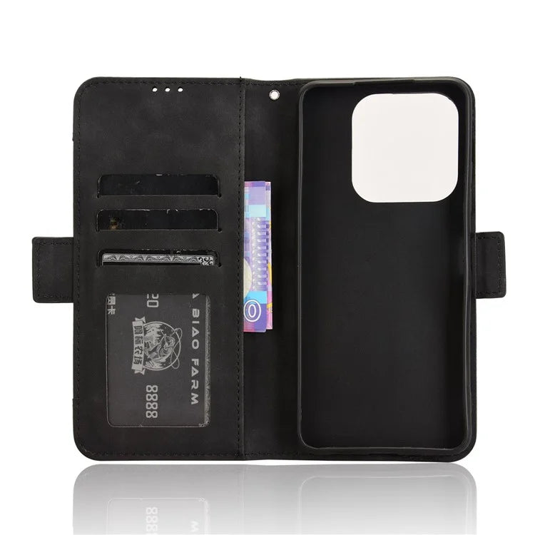 For ZTE nubia V60 Design / Blade V60 Design Leather Case Phone Wallet Cover with Multiple Card Slots
