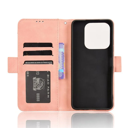 For ZTE nubia V60 Design / Blade V60 Design Leather Case Phone Wallet Cover with Multiple Card Slots