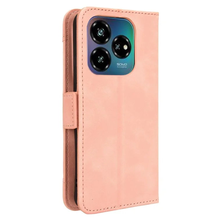 For ZTE nubia V60 Design / Blade V60 Design Leather Case Phone Wallet Cover with Multiple Card Slots