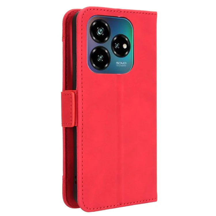 For ZTE nubia V60 Design / Blade V60 Design Leather Case Phone Wallet Cover with Multiple Card Slots
