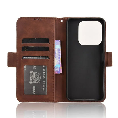 For ZTE nubia V60 Design / Blade V60 Design Leather Case Phone Wallet Cover with Multiple Card Slots